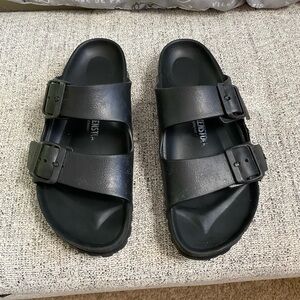 Birkenstock Black Arizona EVA Two-Strap Sandals